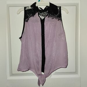 Beautiful button down sheer blouse